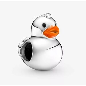 NEW•Silver 925 Rubber Ducky DIY charm